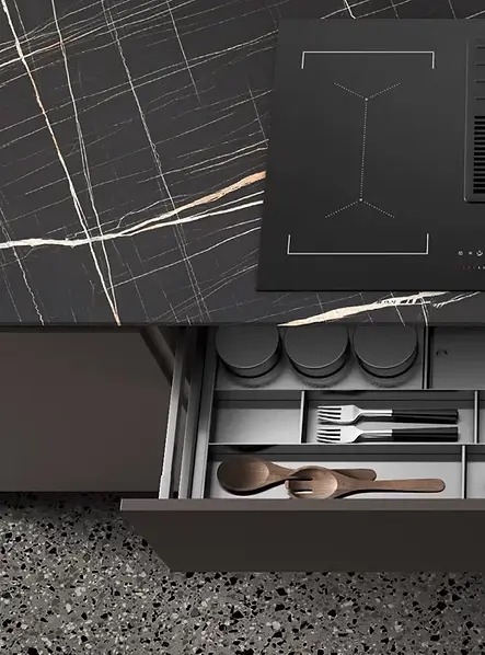 High-performance luxury laminate kitchen finishes by Pedini Vancouver.