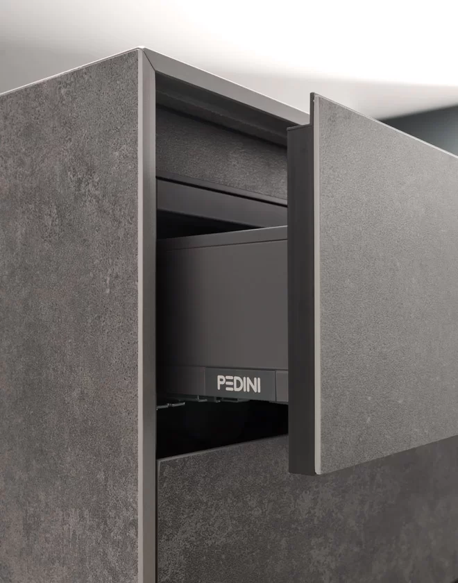 Pedini Vancouver Moka Drawer cabinetry gallery image